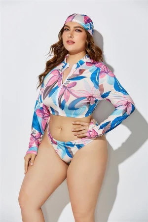 Costume de baie cu mâneci lungi OEM Plus Size