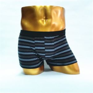 Spandex de bumbac pentru bărbătii Scufă scurtă pentru bărbați cu dungi întunecate
