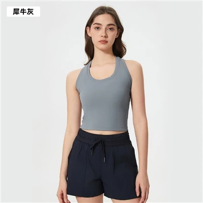 Racerback Recupped Rezervor de uzură Yoga Top Tricou Versatile pentru sală și sport