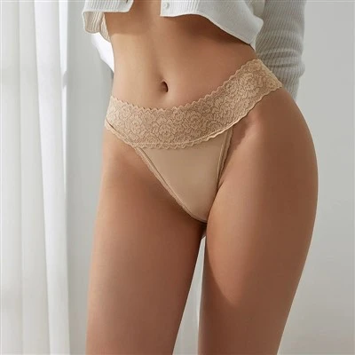 Dantela feminină tunsă cu tanga sexy sexy fără probleme sportive și lenjerie de fitness cu un nivel scăzut